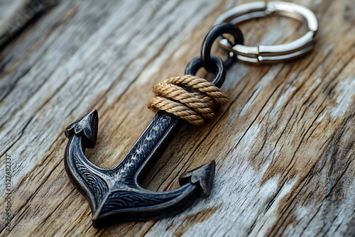 anchor shaped keychain