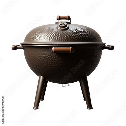  barbecue grill isolated on whit background photo