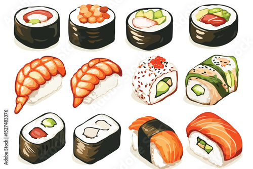 Japanese food vector art