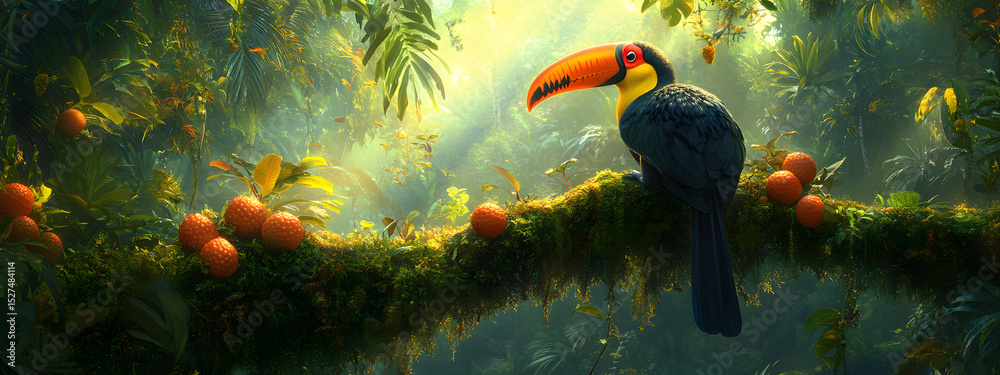 Fototapeta premium Tropical Toucan Perch