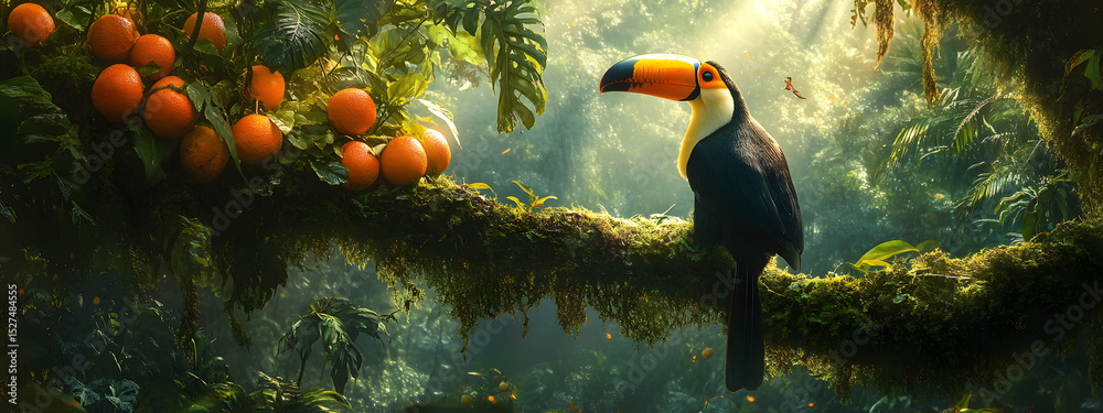 Fototapeta premium Tropical Toucan Perch