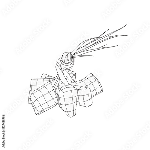 silhouette image of KETUPAT