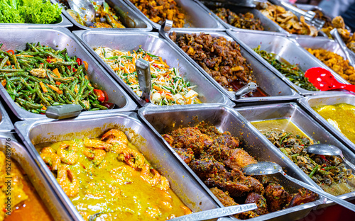 Street food sold at Jalan Alor market, Kuala Lumpur, Malaysia