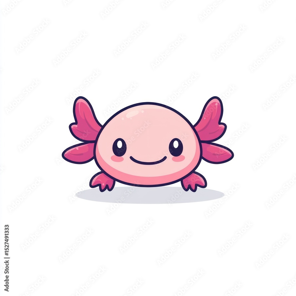 Cute cartoon axolotl (2) Cute cartoon axolotl (2)