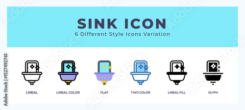 Sink icon vector for web. and mobile app