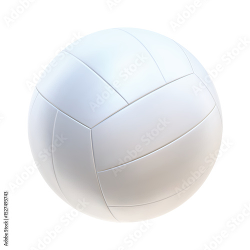 3d volleyball ball icon white color. 3d vector render Symbol or emblem football . Vector illustration