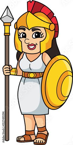 Athena Greek Goddess Vector Image