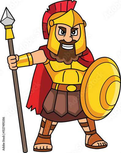 Ares Greek God Vector Image