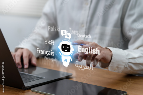 Fotografija Ai translate language concept