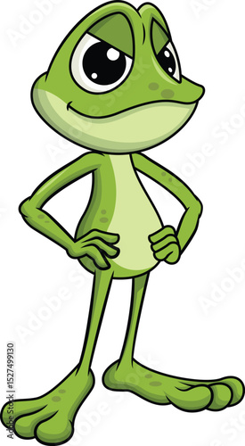 Evil Frog Mascot Vector Image