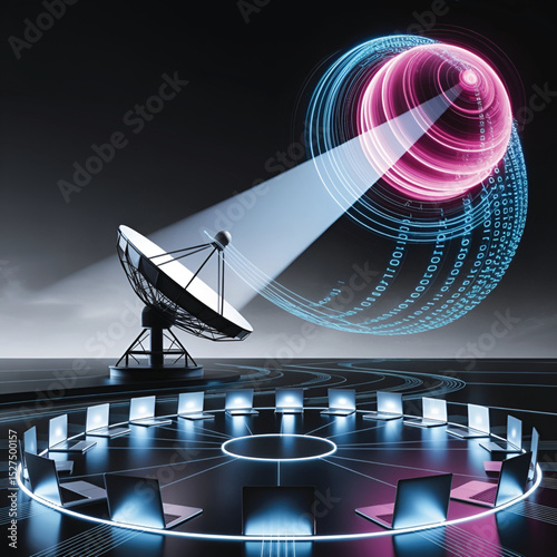 Information Technology background illustration vector .