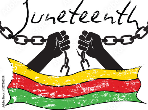  juneteenth, june 19, 1865, freedom day, high quality vector artwork, transparent background