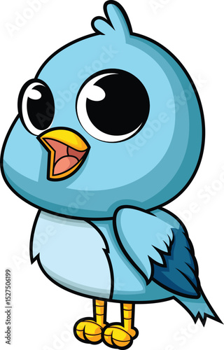 Cute Baby Bird Vector Image
