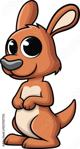 Cute Baby Kangaroo Vector Image