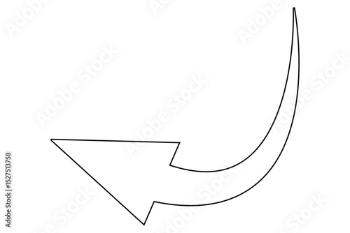 arrow icon Flat vector set outline. arrow icon outline representing direction and movement.