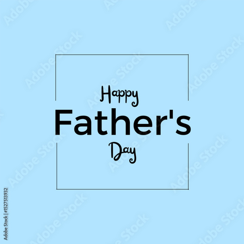 Blue Minimalist Modern Happy Father's Day Instagram Post