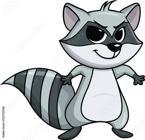 Malevolent Raccoon Character Vector Image