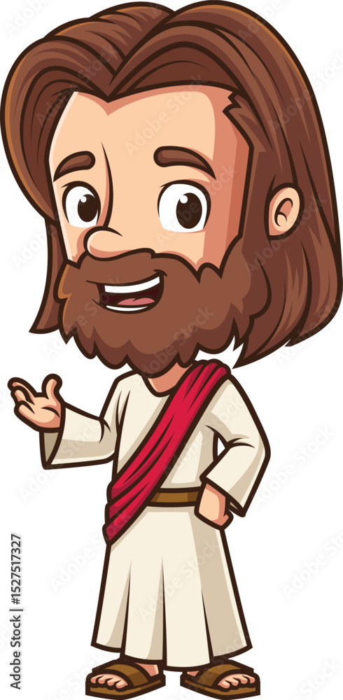 Fototapeta premium Jesus Christ Talking Vector Image