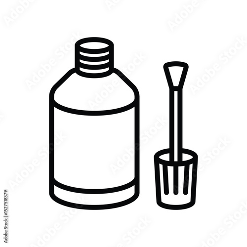 correction fluid icon vector design template