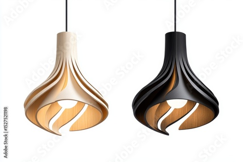 Stylish pendant lights designed with a modern twist showcasing distinct colors and shapes for contemporary interiors