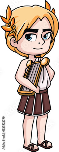 Apollo God Of Light Vector Image