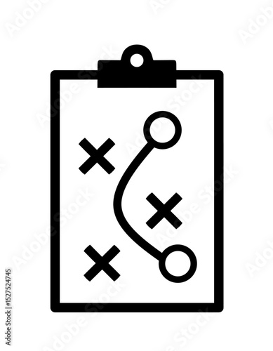strategy icon. vector tactics icon on white background