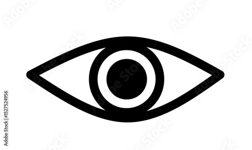 vision icon. eye vector on white background