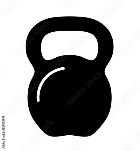 kettlebell icon with trendy design