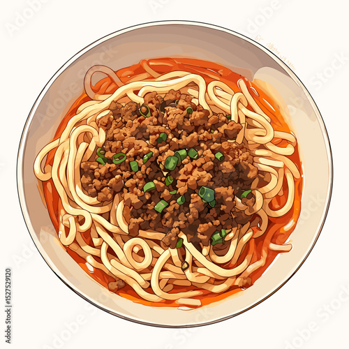 Zhajiangmian Chinese Noodles with Savory Soybean Meat Sauce