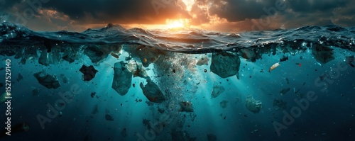 Trash in the ocean harms marine life, pollutes ecosystems, and poses a serious threat to the environment