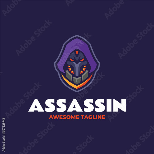 Dark Assassin Mascot Logo Design