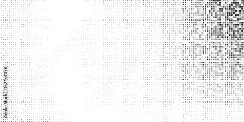 Illustration dotted halftone gradient texture. Vanishing polka dot background. Repeating dots gradation design simple
