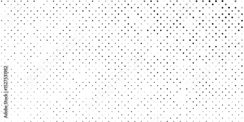 Abstract dotted halftone gradient texture. Vanishing polka dot background. Repeating dots gradation simple modern