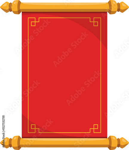 Traditional Chinese Scroll Illustration