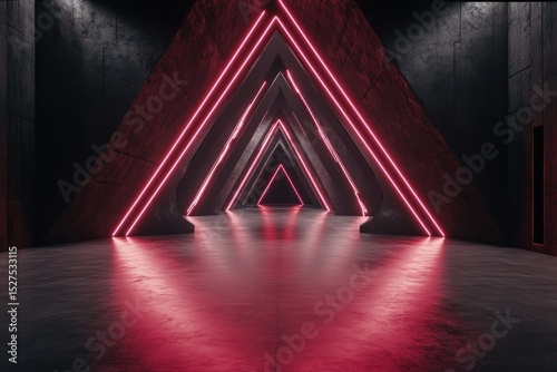 Futuristic neon tunnel (1)