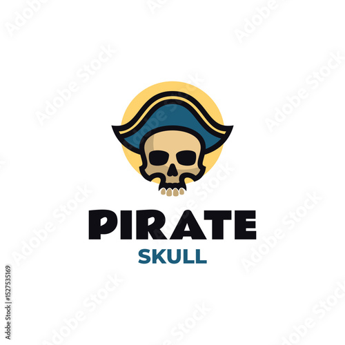 Pirate Skull Mascot Logo Design