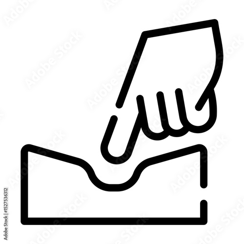 elasticity Line Icon