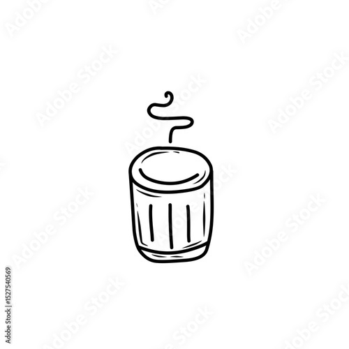 handdrawn mug icon
