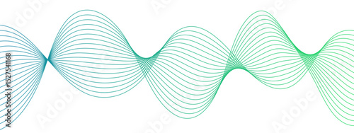 Abstract background with striped ribbons vector background with lines. wave shape is clearly visible and has smooth curves to represent different sounds. Modern technology background, wave design.