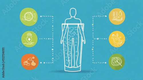 Explore Benefits of Hydration With This Infographic Highlighting Health Impacts of Water on the Human Body and Essential Aspects of Proper Hydration