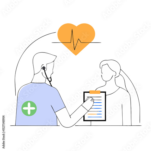 3d red heart with pulse line with magnifier and plus icon. heartbeat or cardiogram, pulse beat measure, cardiac assistance, medical first aid and health care. 3d aid vector icon render illustratio