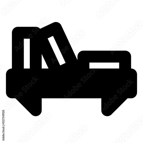 furniture solid icon set