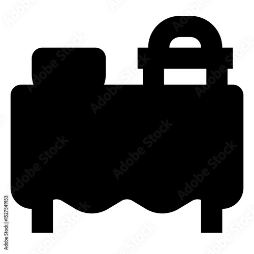 furniture solid icon set