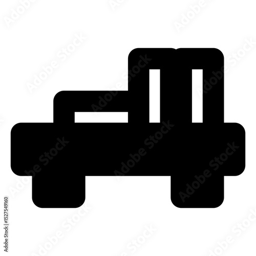furniture solid icon set