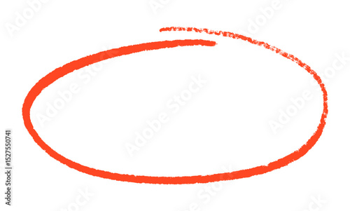 Quickly drawn outline of text, encircle mark, vector illustration.
