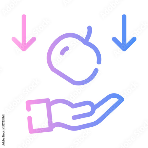 gravity Line Gradient Icon
