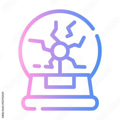 plasma ball Line Gradient Icon