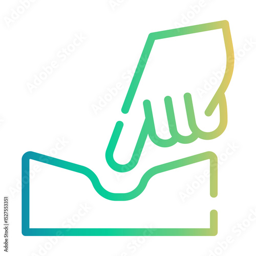 elasticity Line Gradient Icon