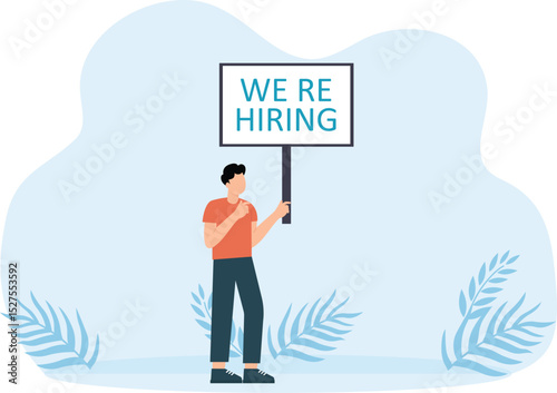 HR recruiting announcement concept

