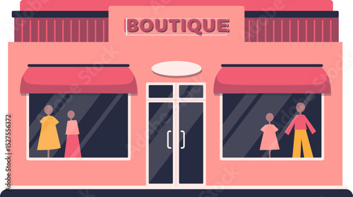 Elegant Boutique Storefront Illustration